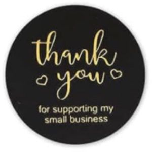 150 Thank You for Supporting My Business Stickers, Supplies